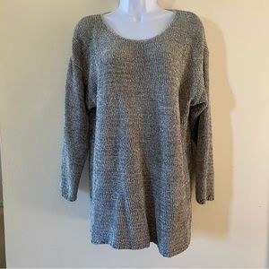 Vintage Green & Silver Sweater Clothes Rayon Blend M Medium Sweater Dry Clean